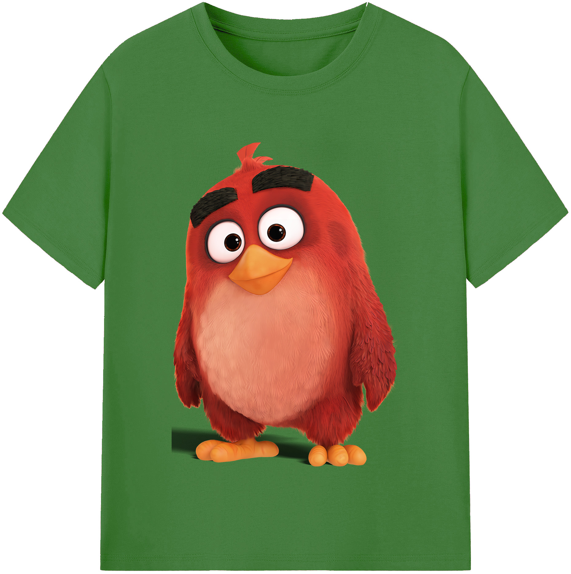 （画像用） Angry Birds アングリーバード レディースカジュアルプリントTシャツ（綿100％）